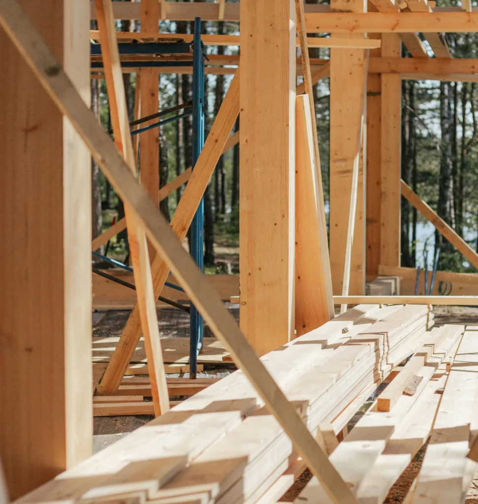 House wooden frame
