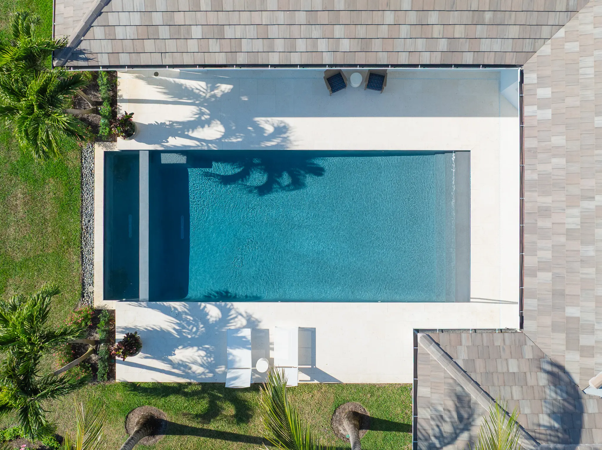 pool aerial shot
