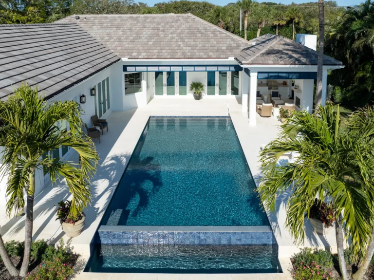 pool aerial shot