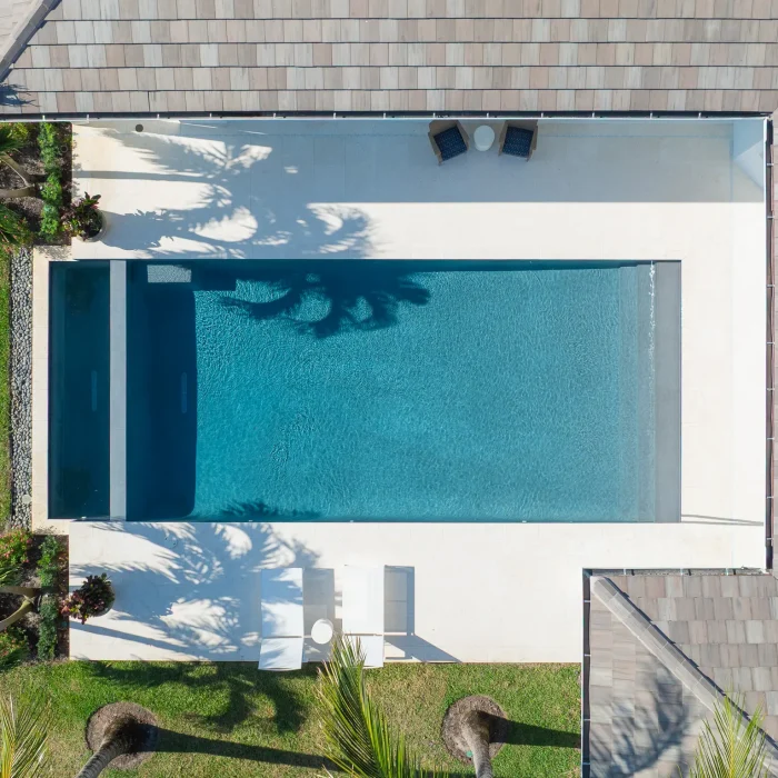 pool aerial shot