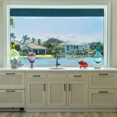 Window looking out into inlet